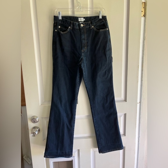 Calvin Klein Dark Wash Bootcut Jeans Size 10 - Picture 2 of 8